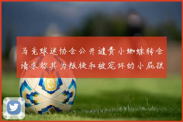 马竞球迷协会公开谴责小蜘蛛转会请求称其为叛徒和被宠坏的小屁孩